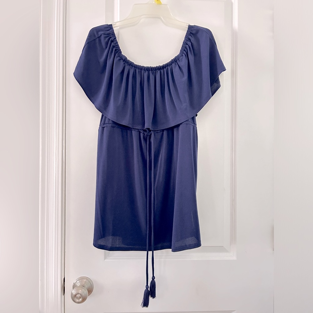 NWT Motherhood Maternity Sleeveless Empire Off the Shoulder Top Small